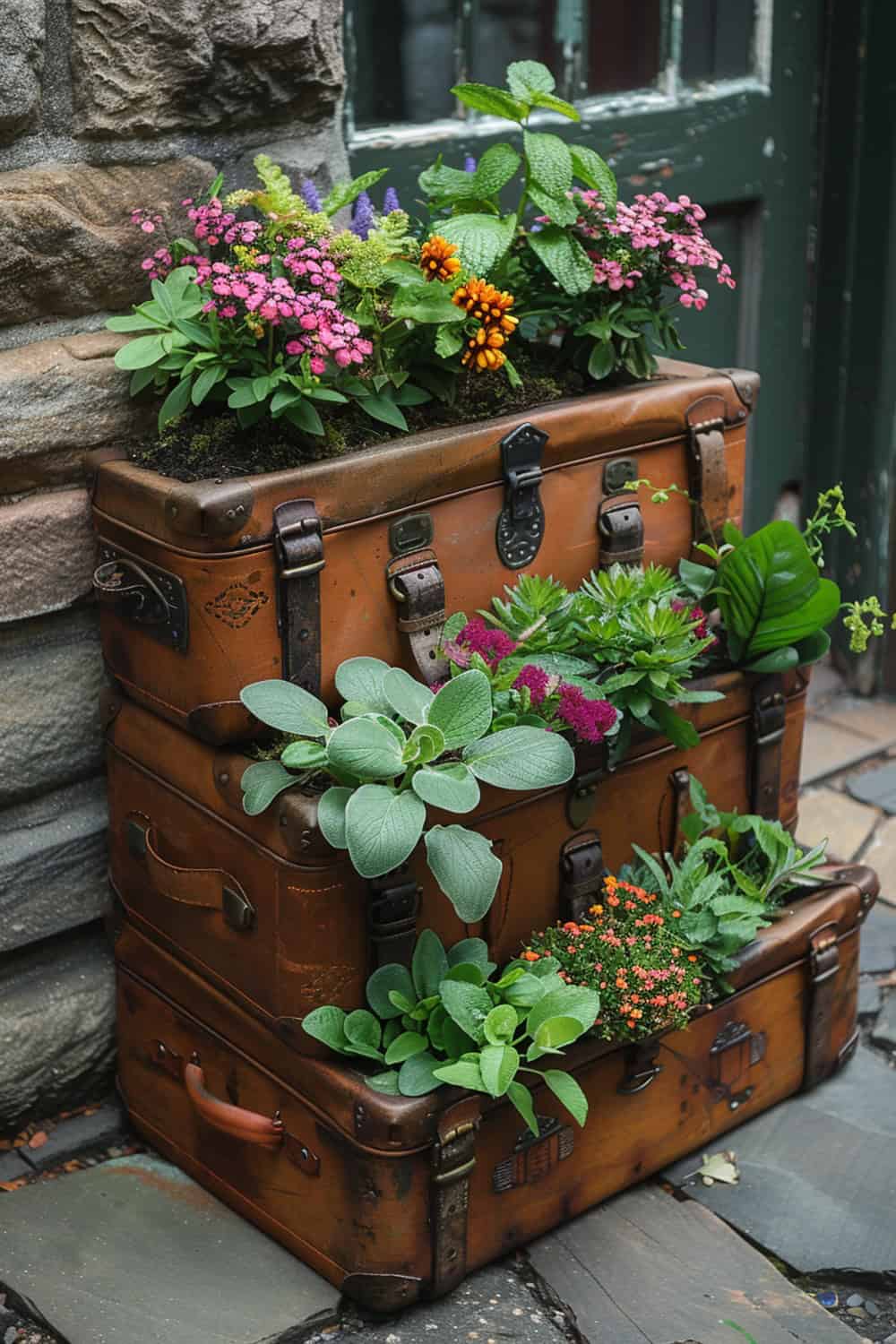 Suitcase Planter