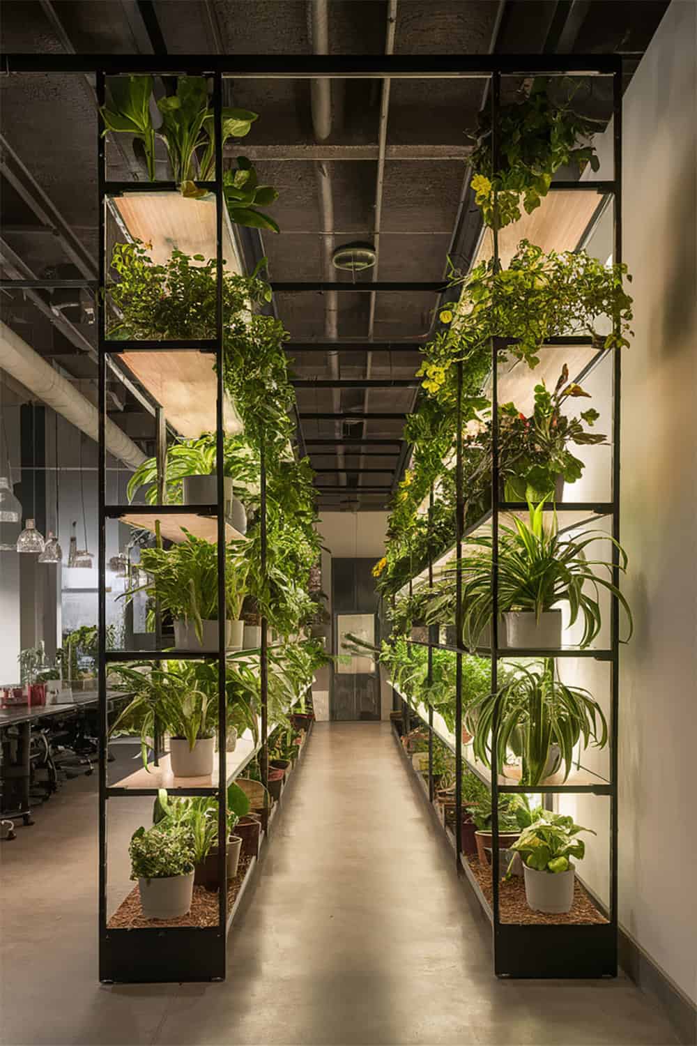 High Shelves For Ceiling Level Plant Display