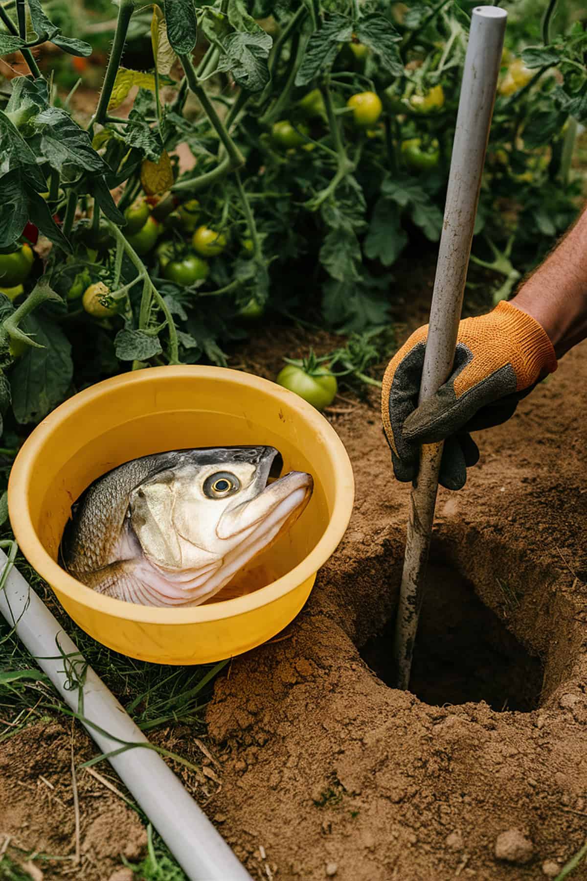 How to Bury Fish Head Under Your Tomatoes