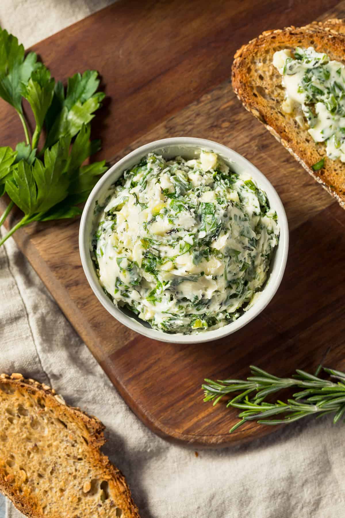 Making Rosemary Infused Butter