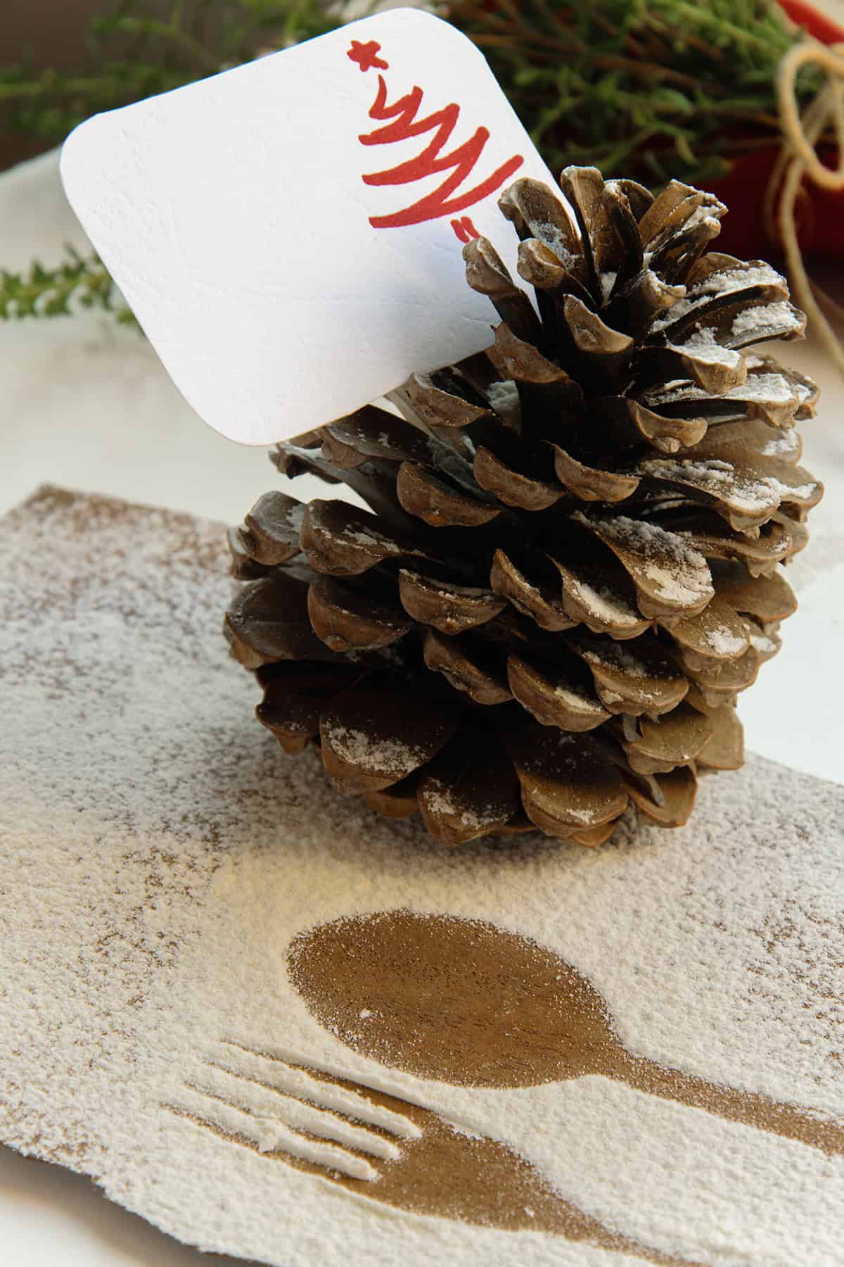 Pine Cone Place Card Holders