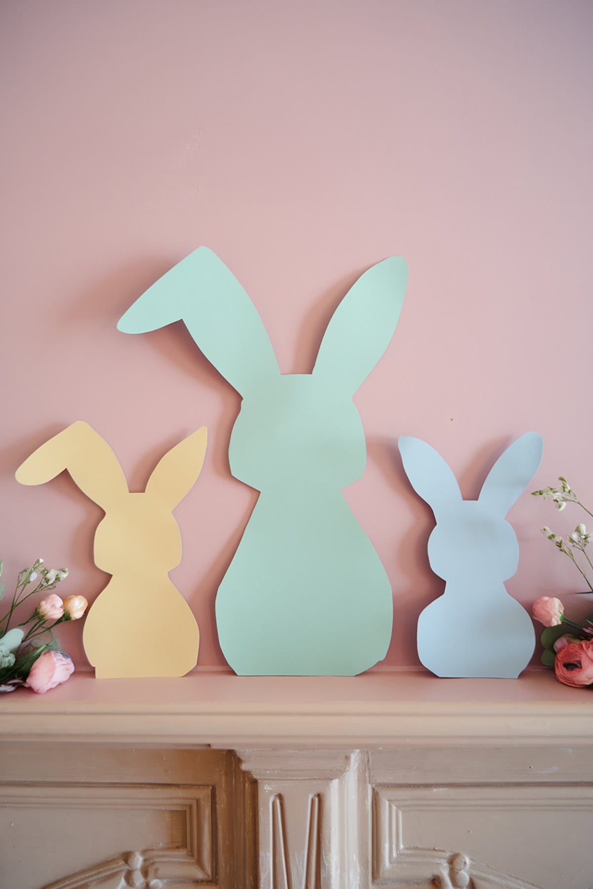 Easter Bunny Silhouette Art