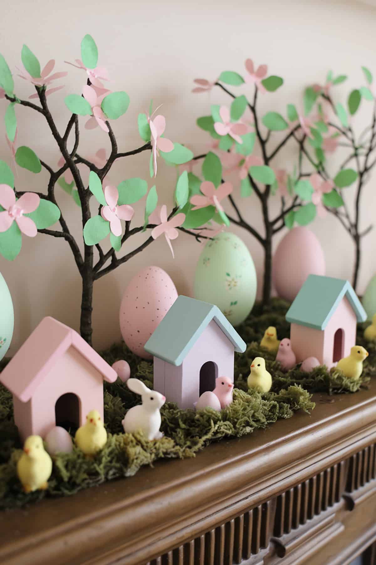 Easter Village Scene