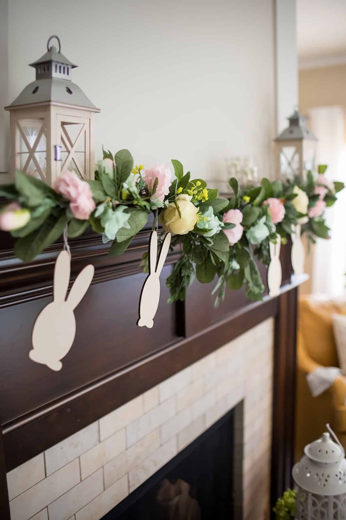 Floral Bunny Garland