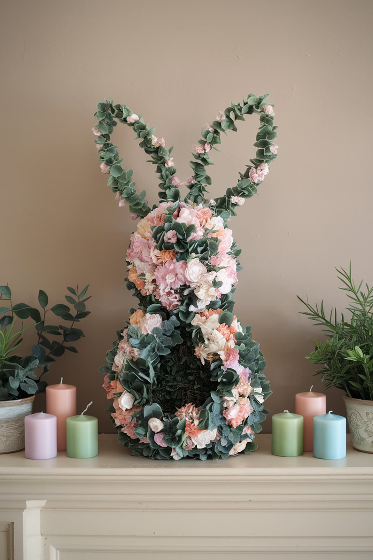 Floral Bunny Topiary