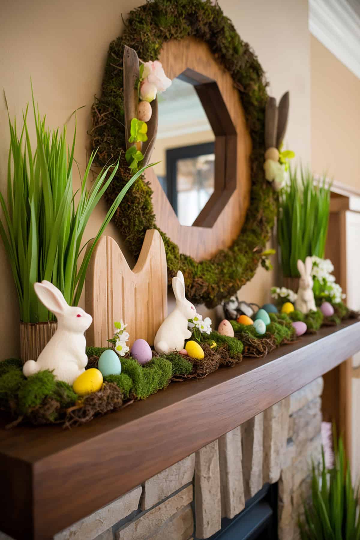 Lush Green Mantel