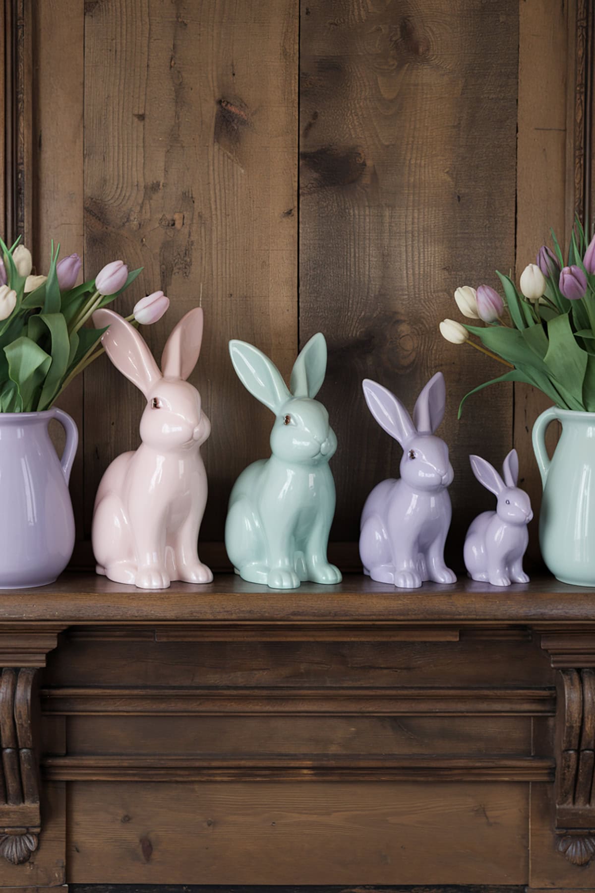 Pastel Ceramic Bunnies