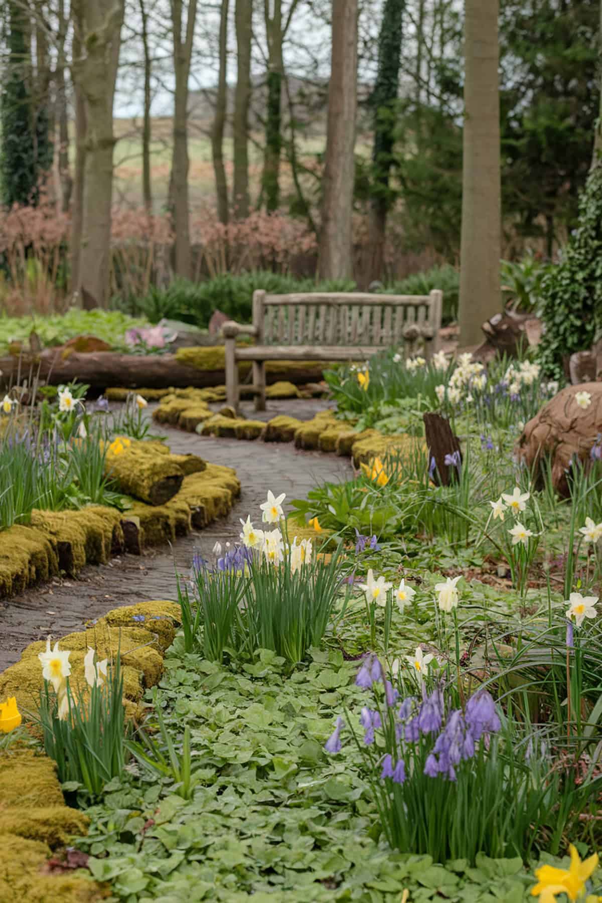 Rustic Log Or Stone Seating