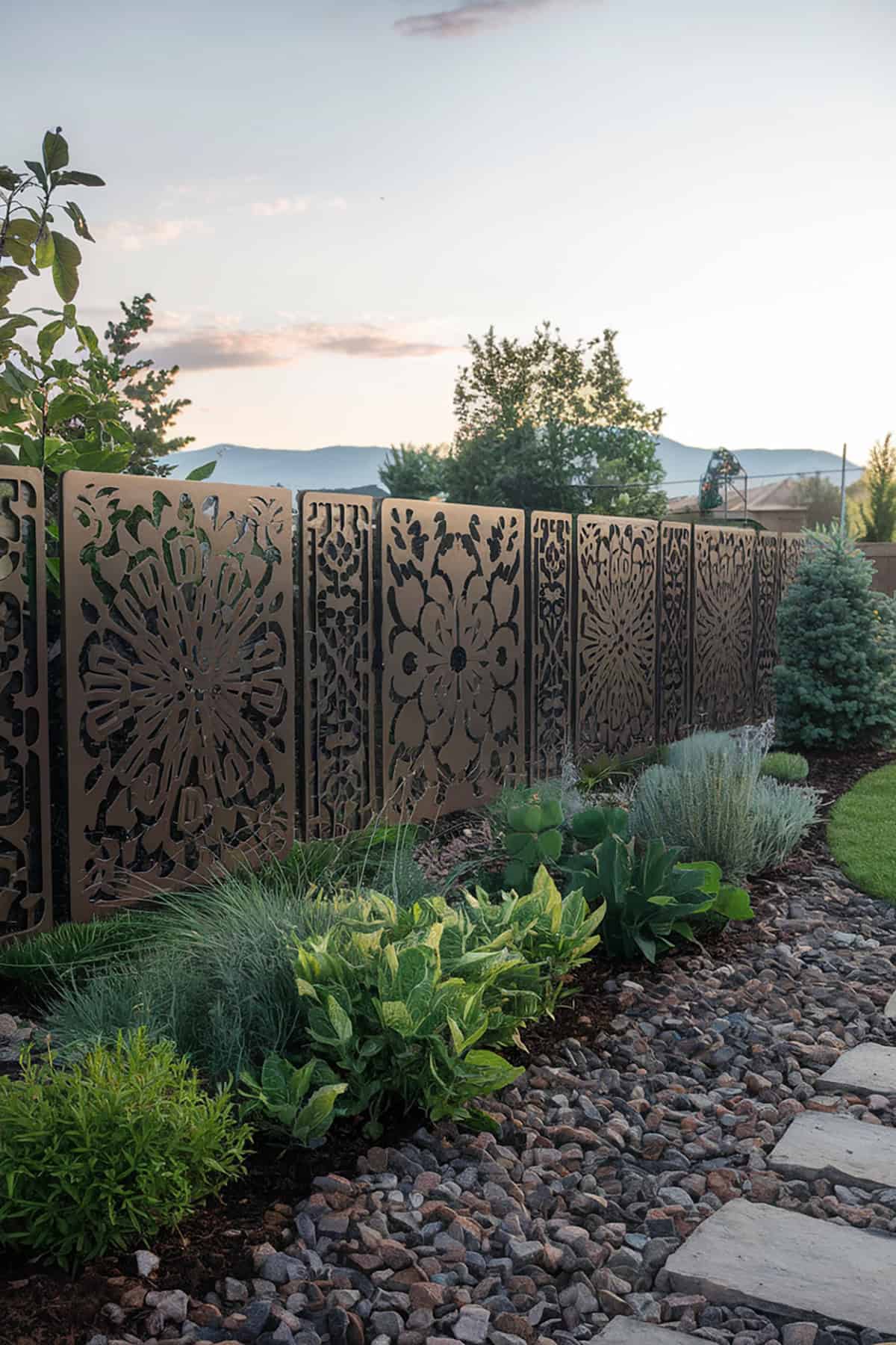 Metal Garden Wall