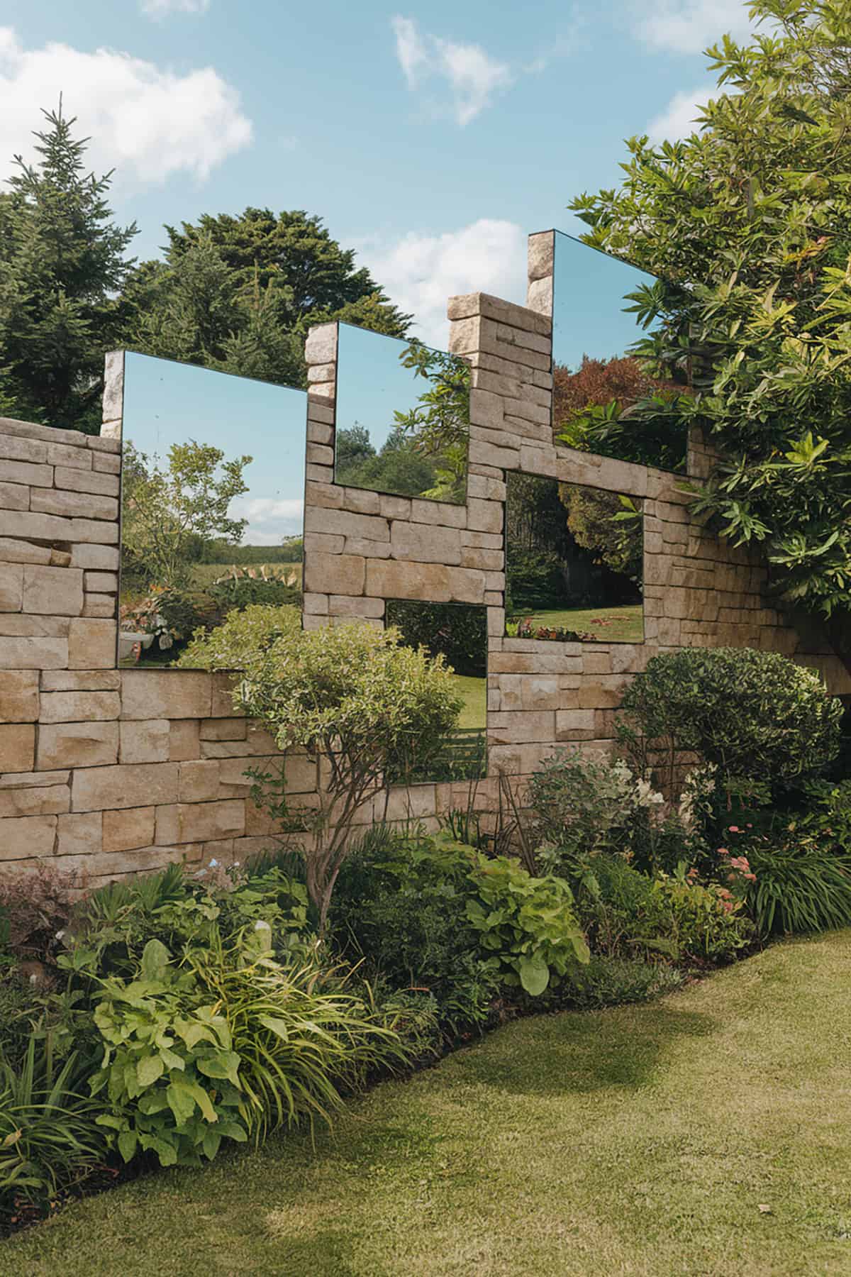 Mirror Garden Wall