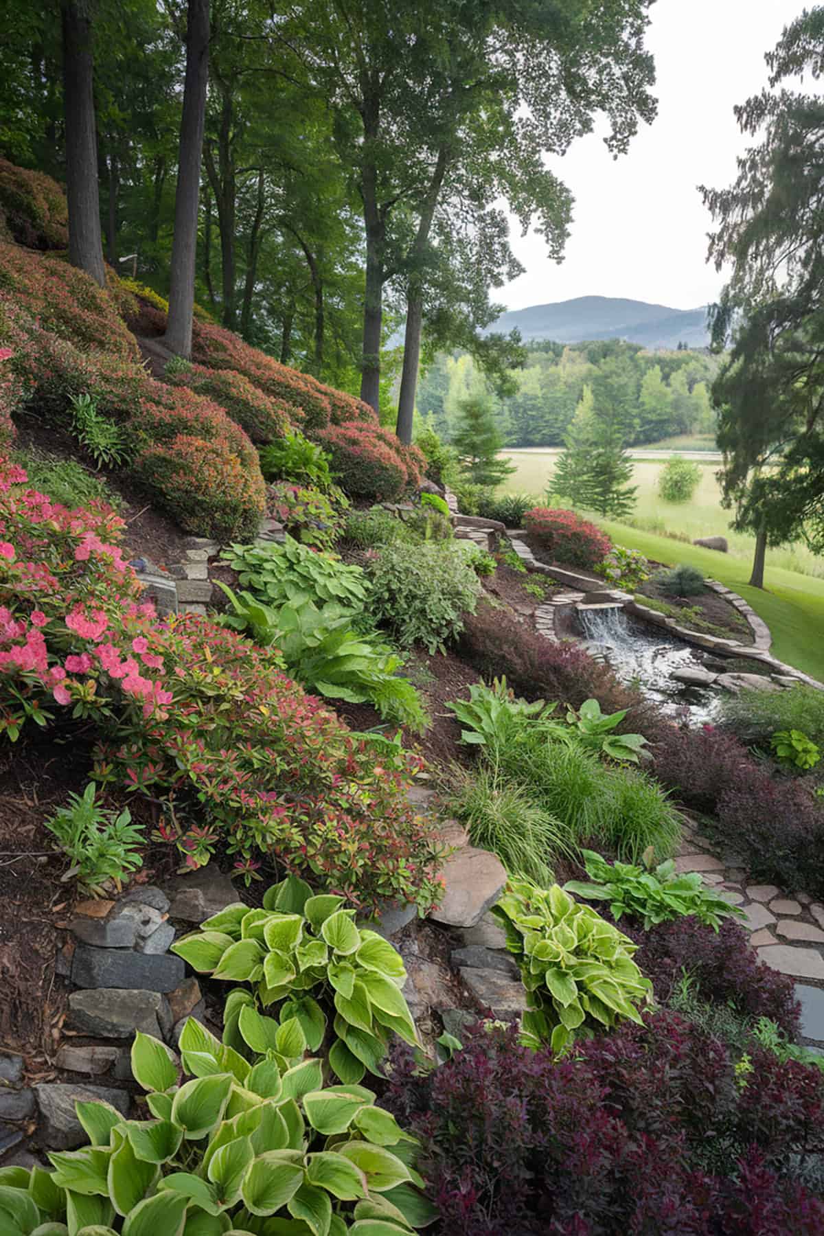 Shrubs Anchoring a Slope