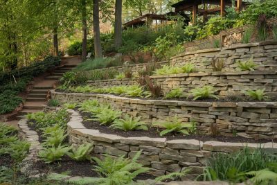 Sloped woodland garden ideas