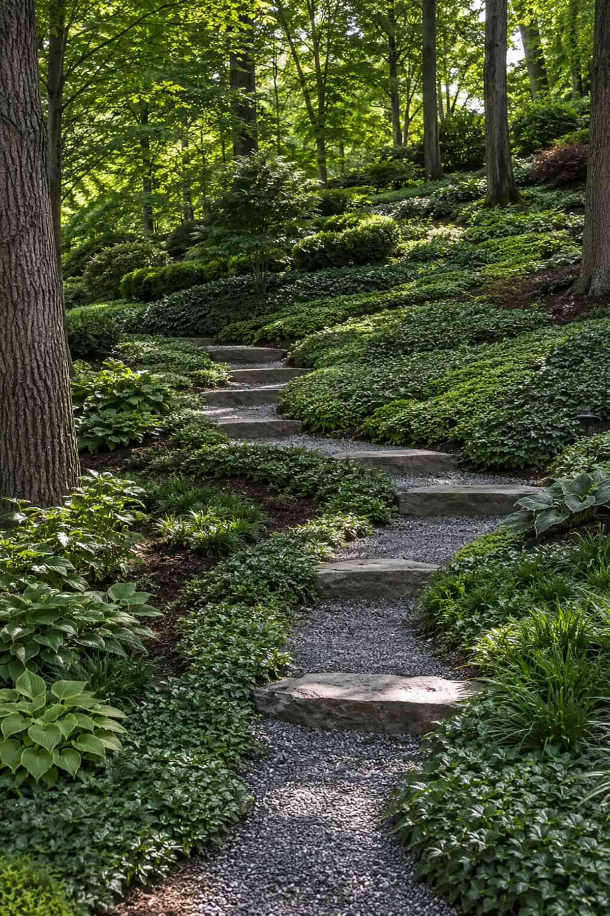 Stepped Pathways With Ground Cover