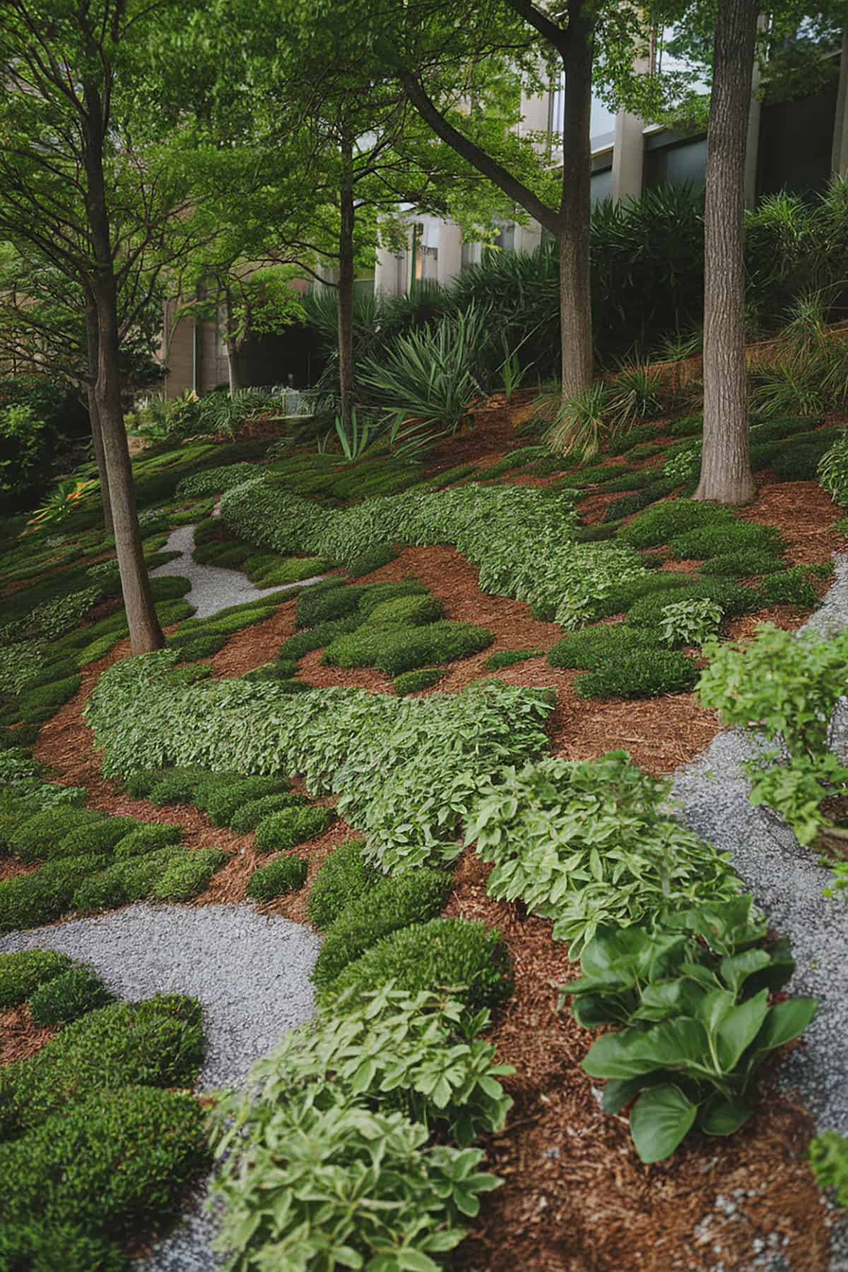 Stepped Pathways with Ground Cover