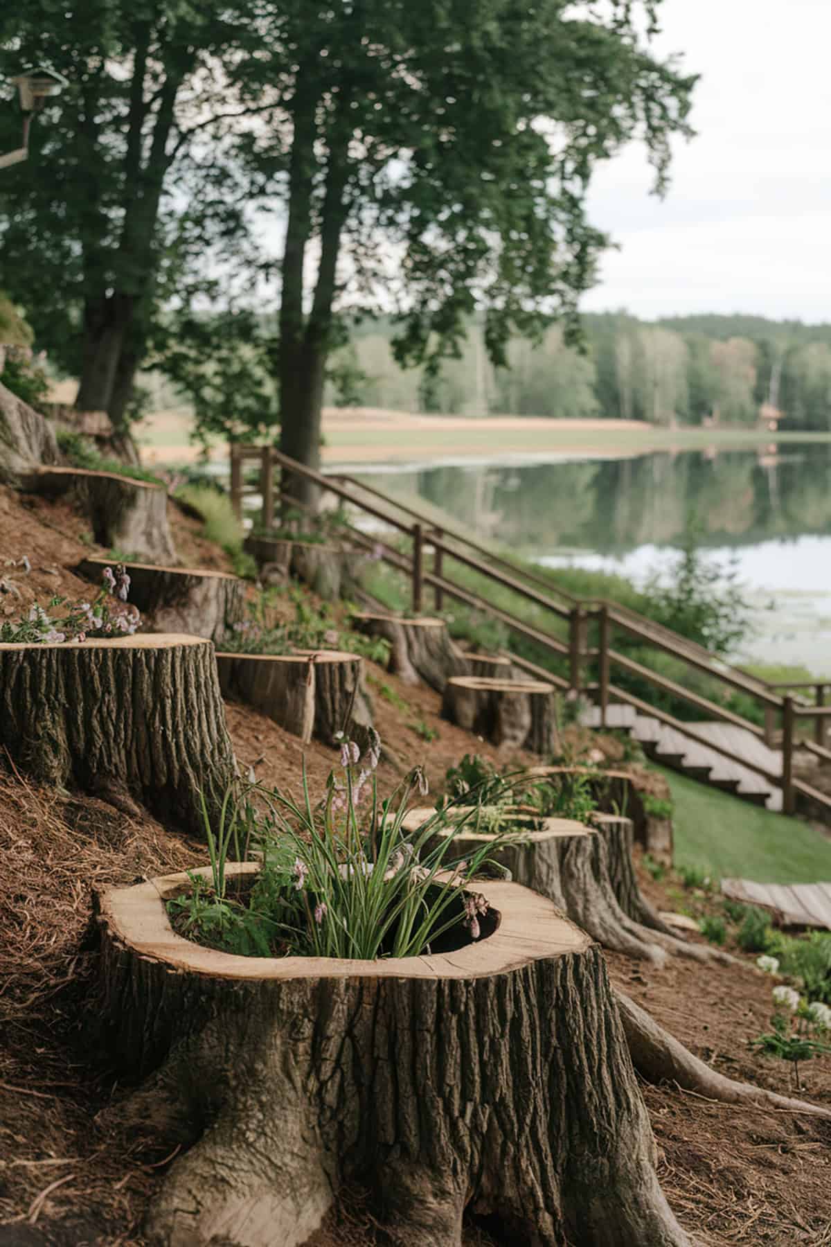 Tree Stumps as Natural Planters