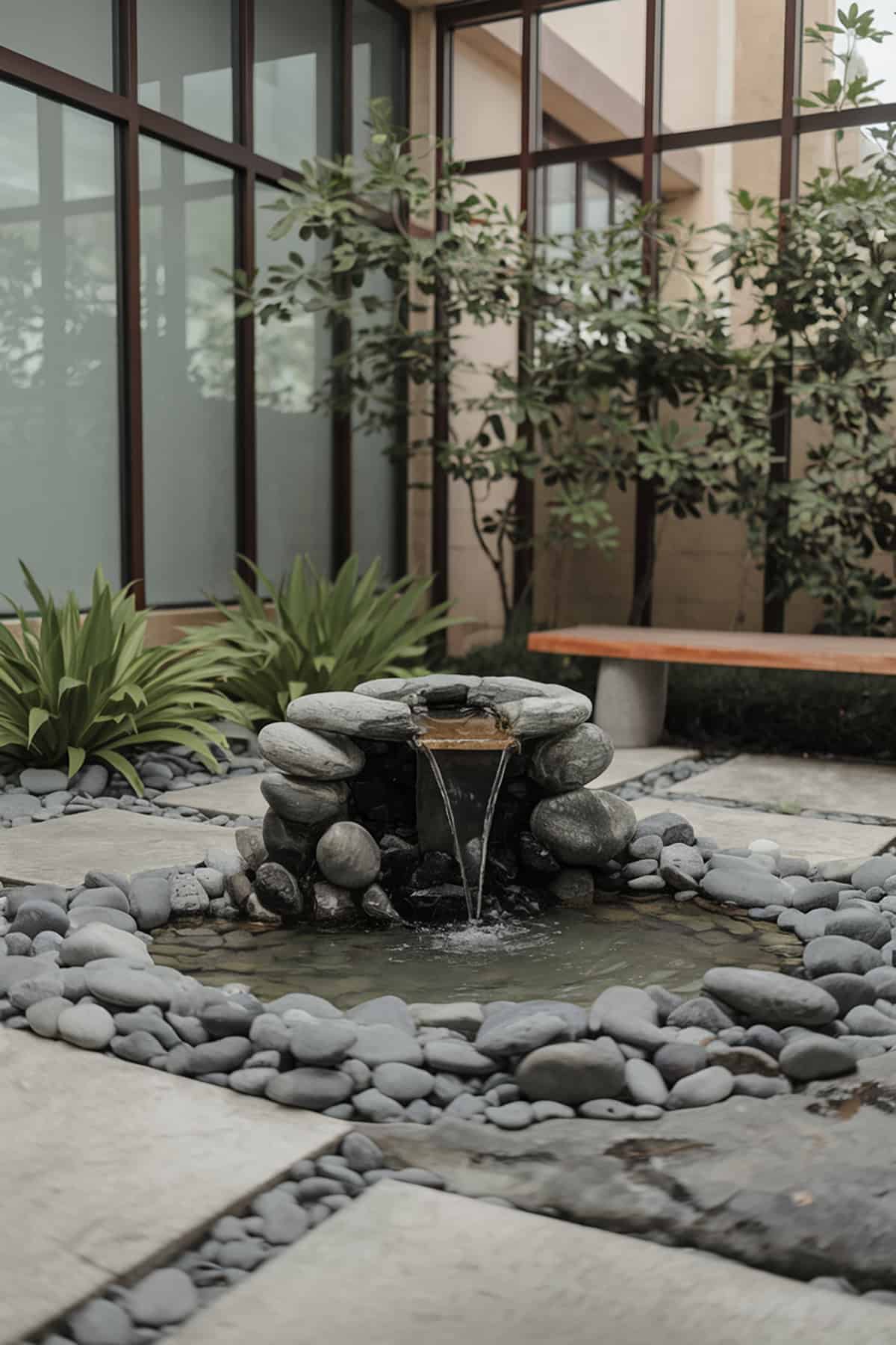 Water Feature With Stones