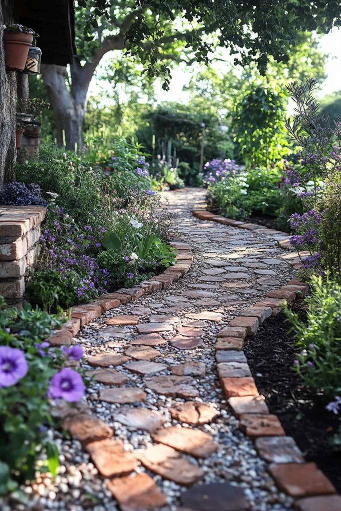 25 Practical and Beautiful Garden Brick Edging Ideas - Plantglossary