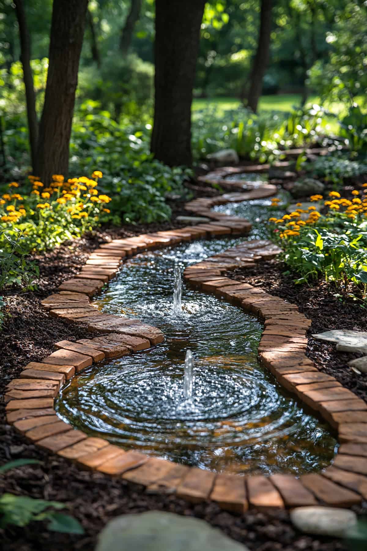 Brick Edging For Water Features