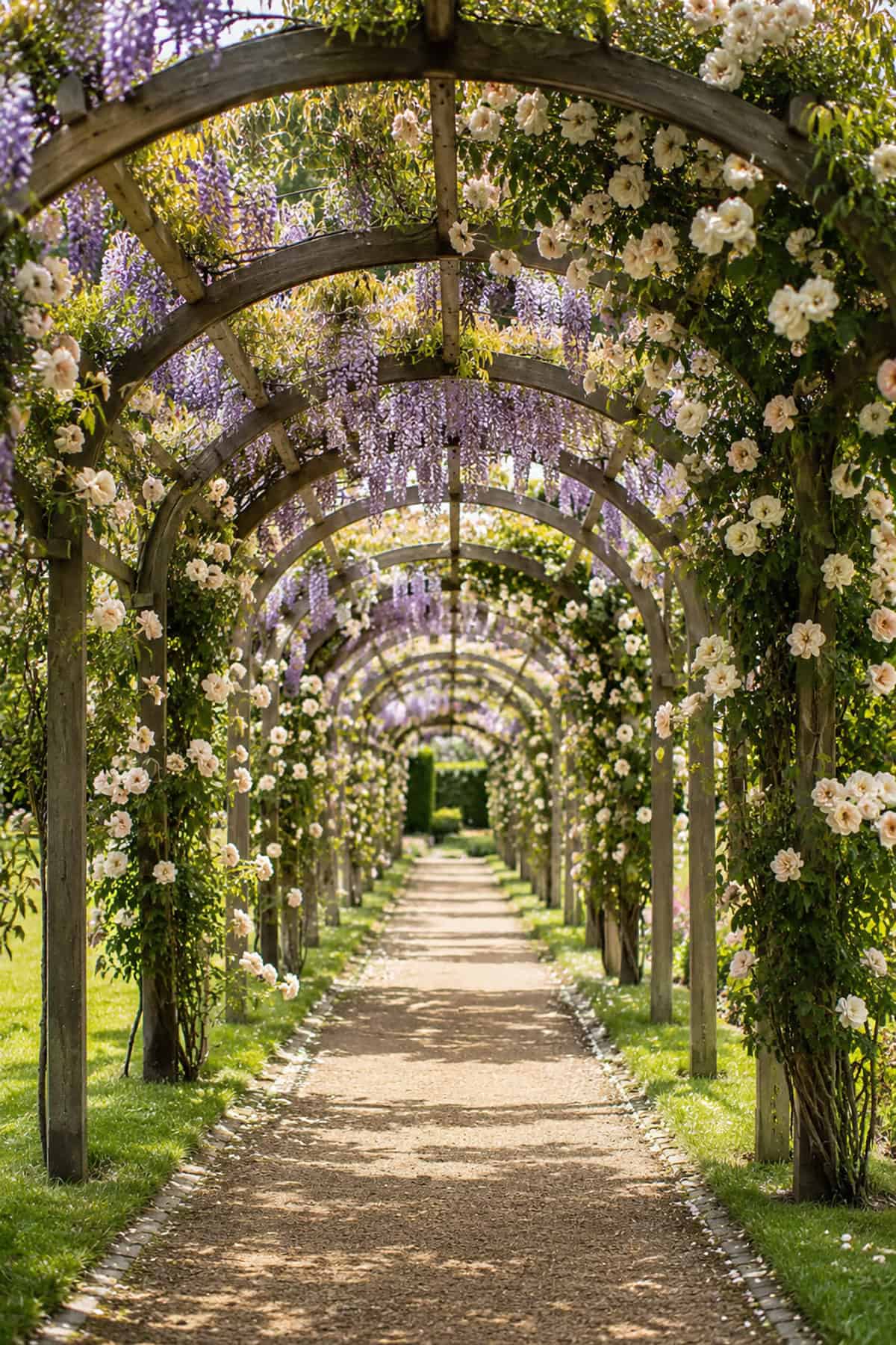 Arched Arbor Over Path