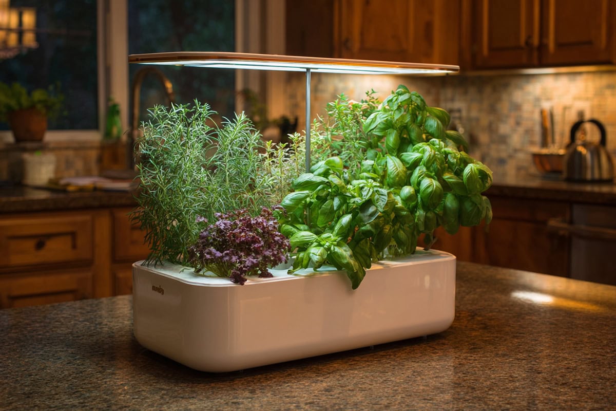 Compact Hydroponic Indoor Herb System