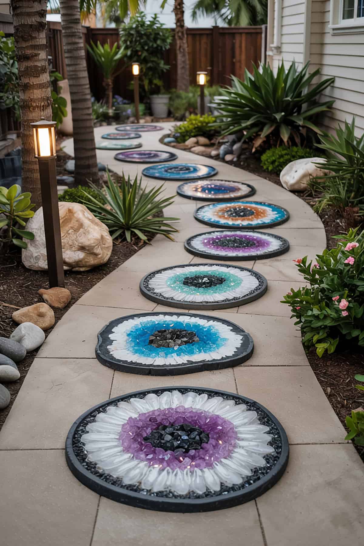 Geode Inspired Pathway