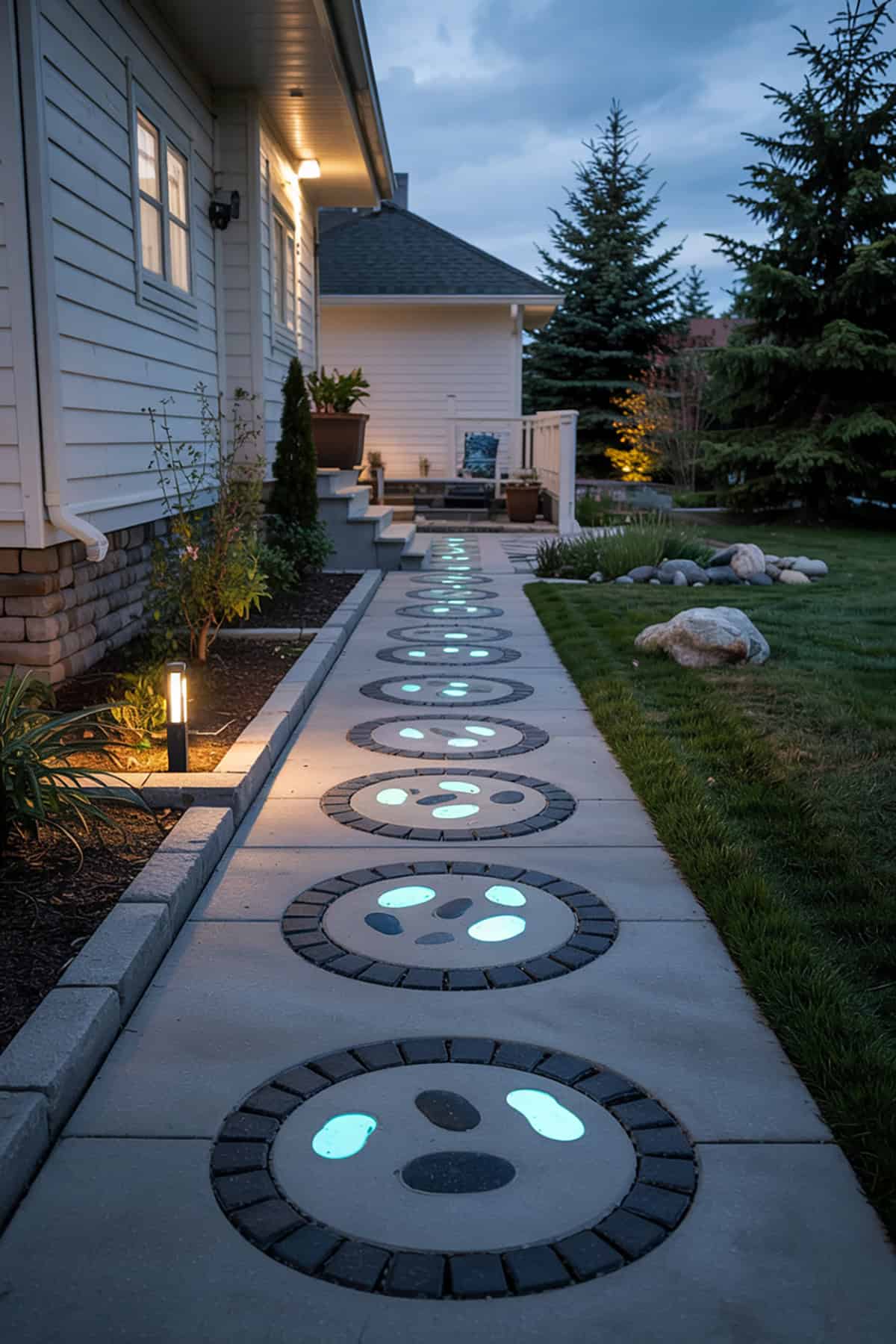 Glow in the Dark Path Stones