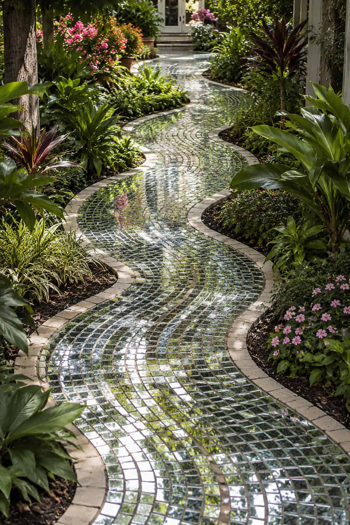 Mirror Mosaic Path