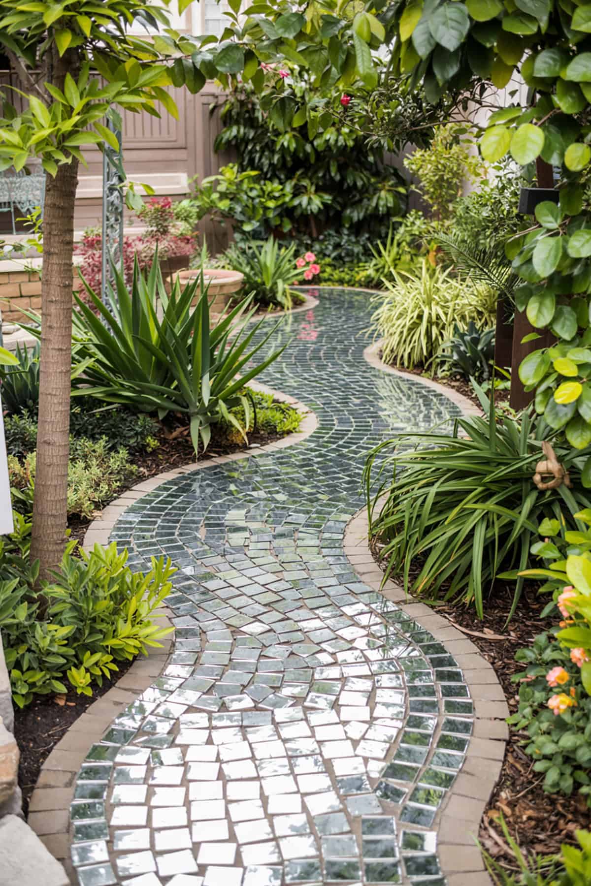 Mirror Mosaic Path