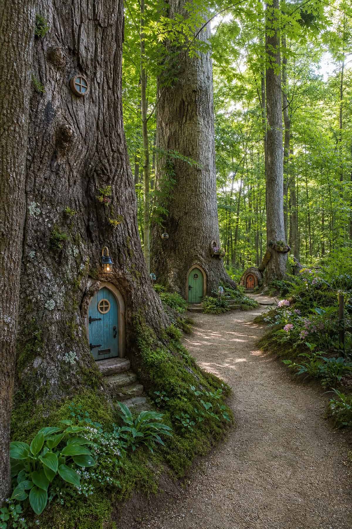 Pathway With Hidden Fairy Doors