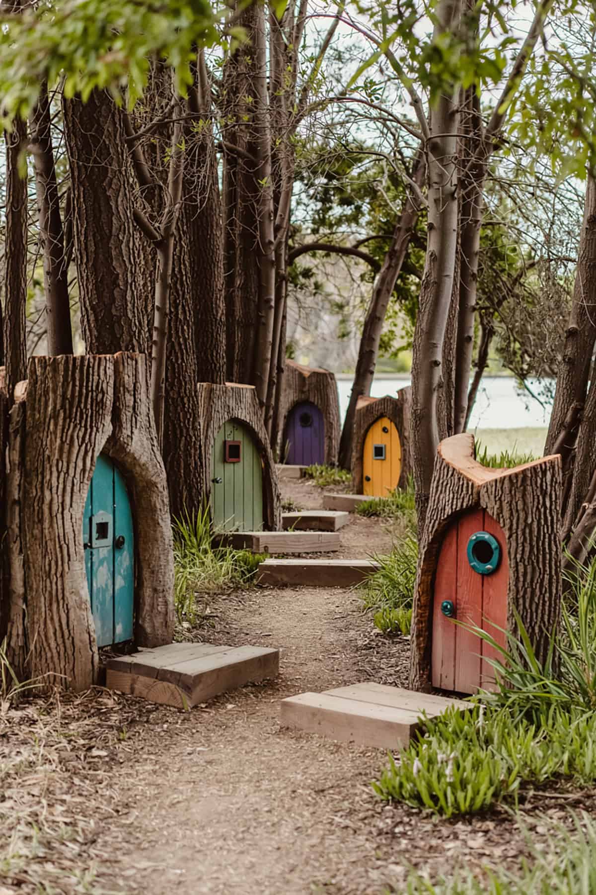 Pathway with Hidden Fairy Doors