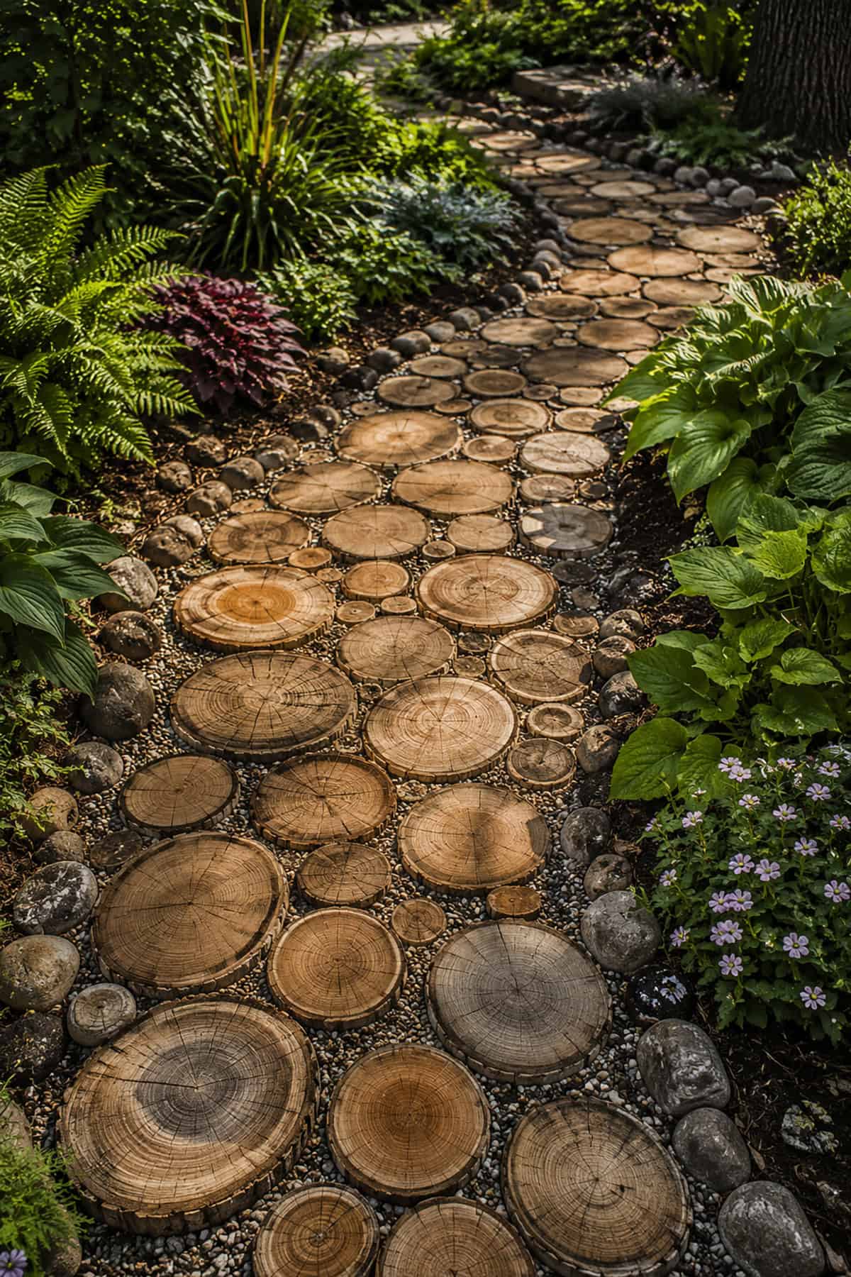 Wood Slice Pathway