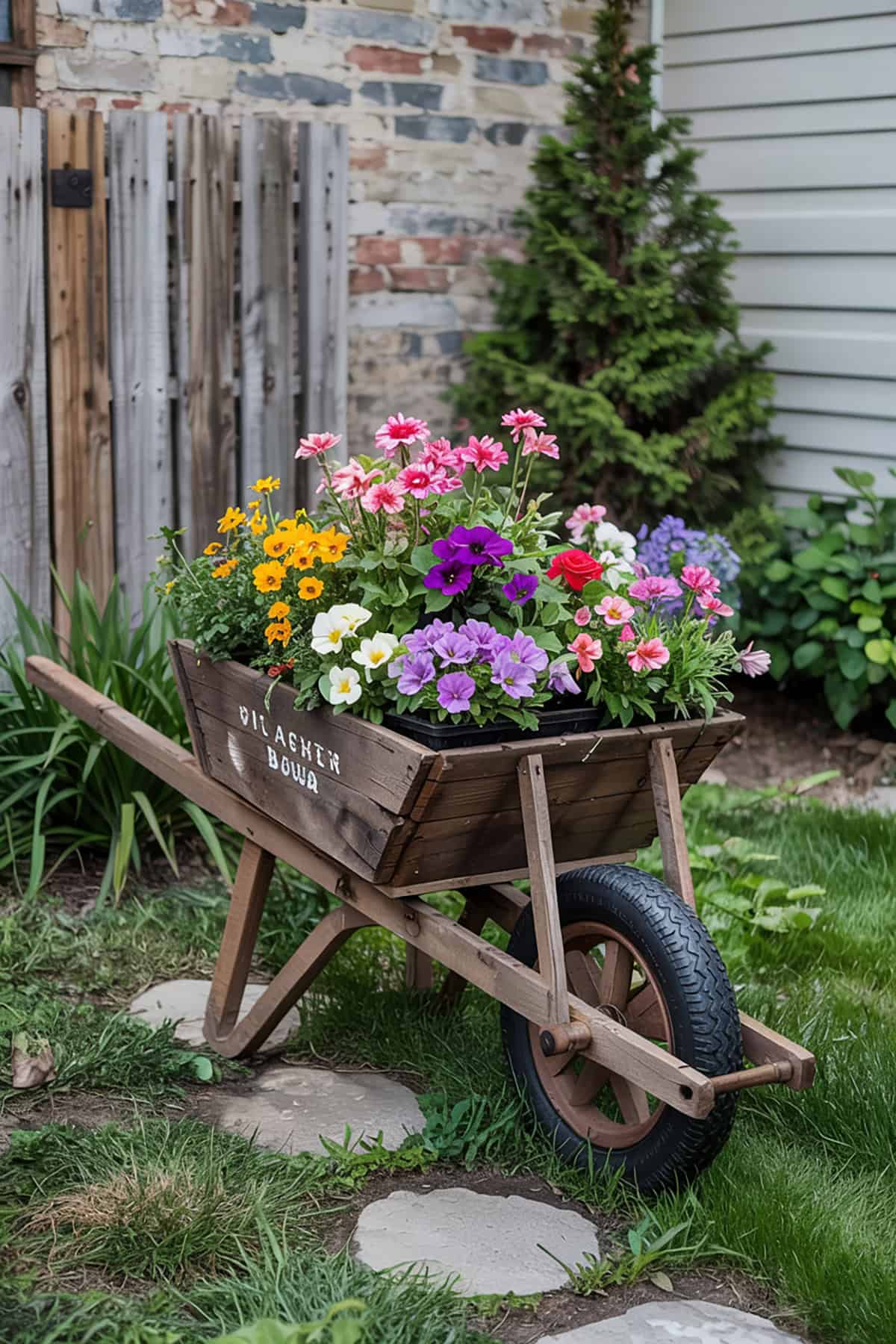 Old Wheelbarrow Planter
