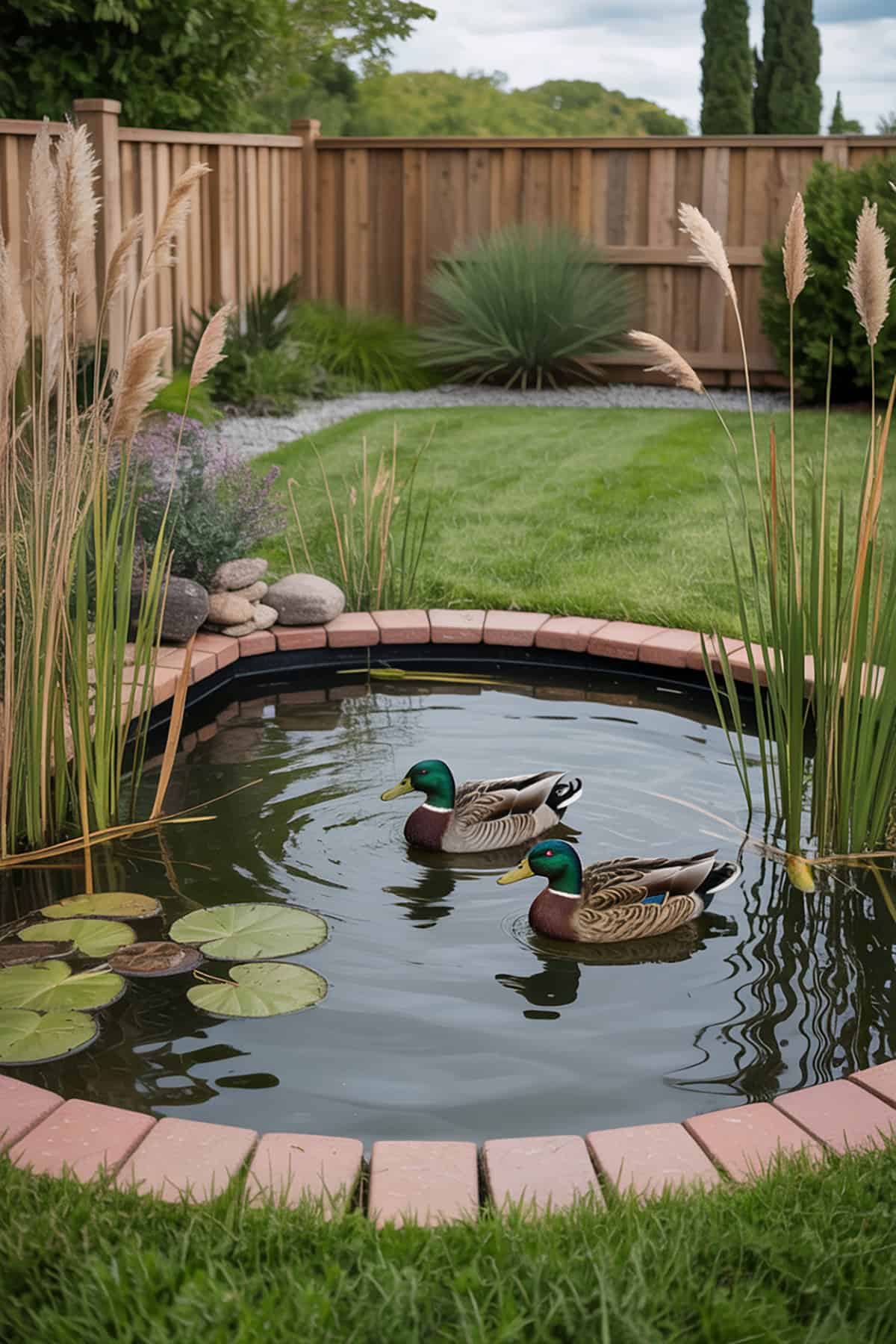 Corner Pond with Reeds and Tall Grass
