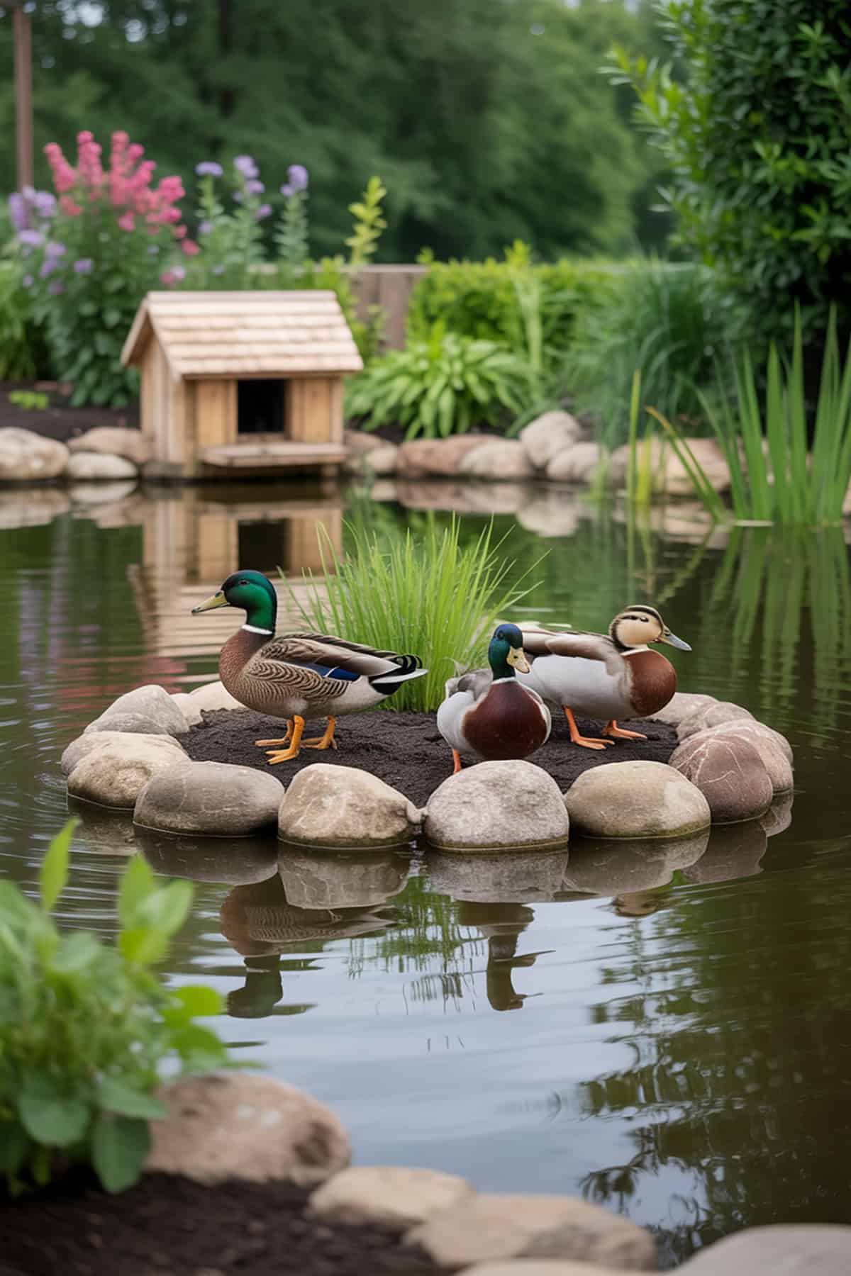Duck Pond with Center Island
