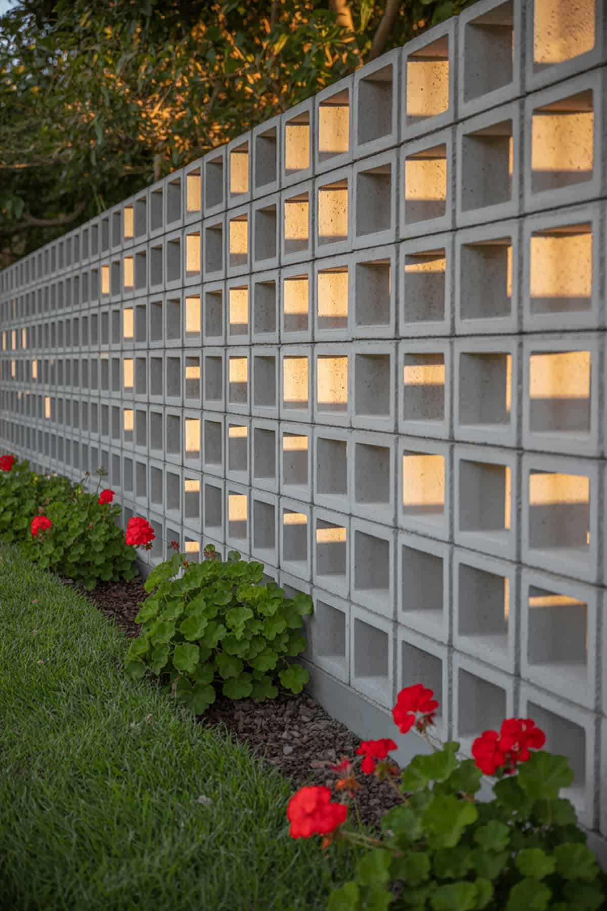 Modern Concrete Block Wall
