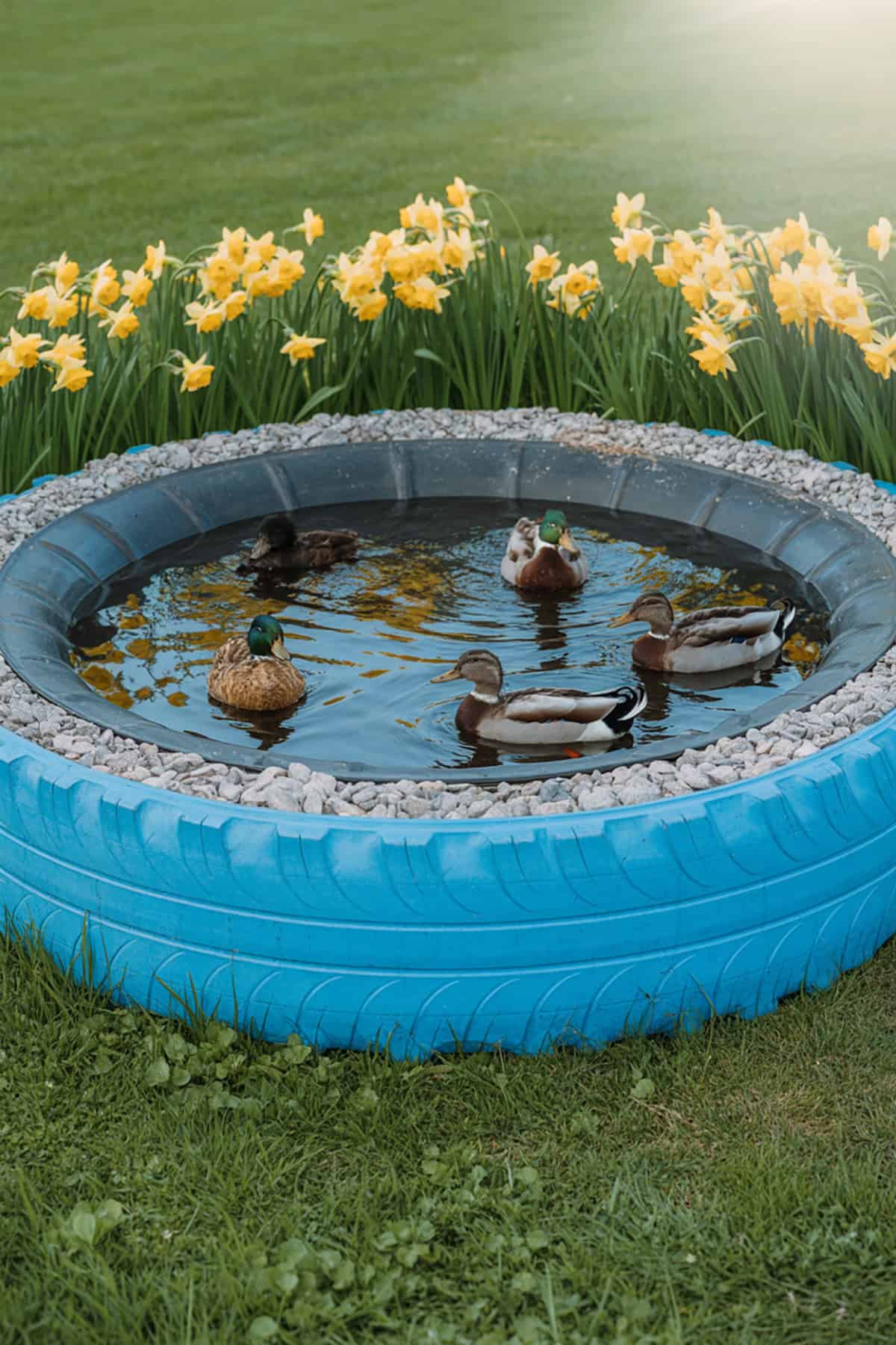 Sunken Tire Duck Pond