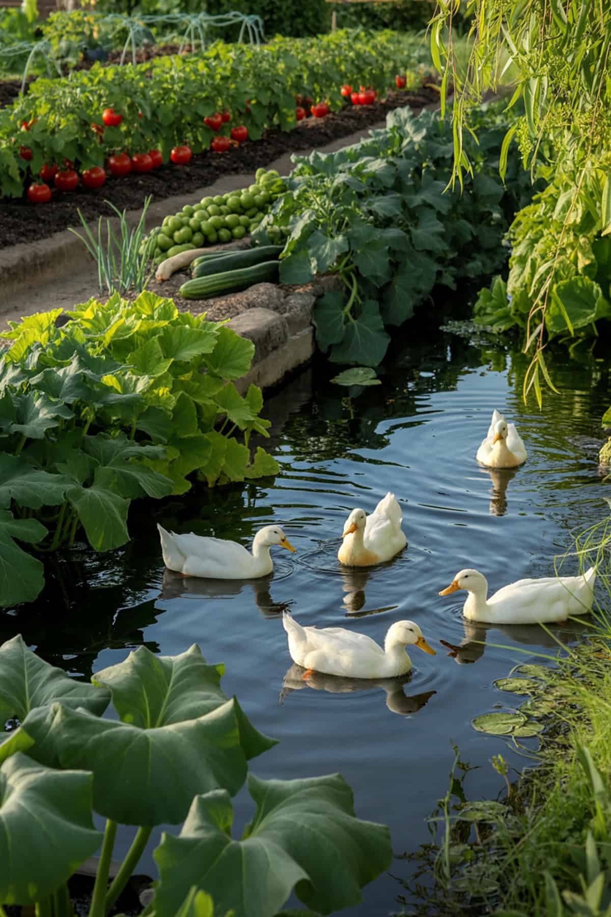Vegetable Garden Border Pond
