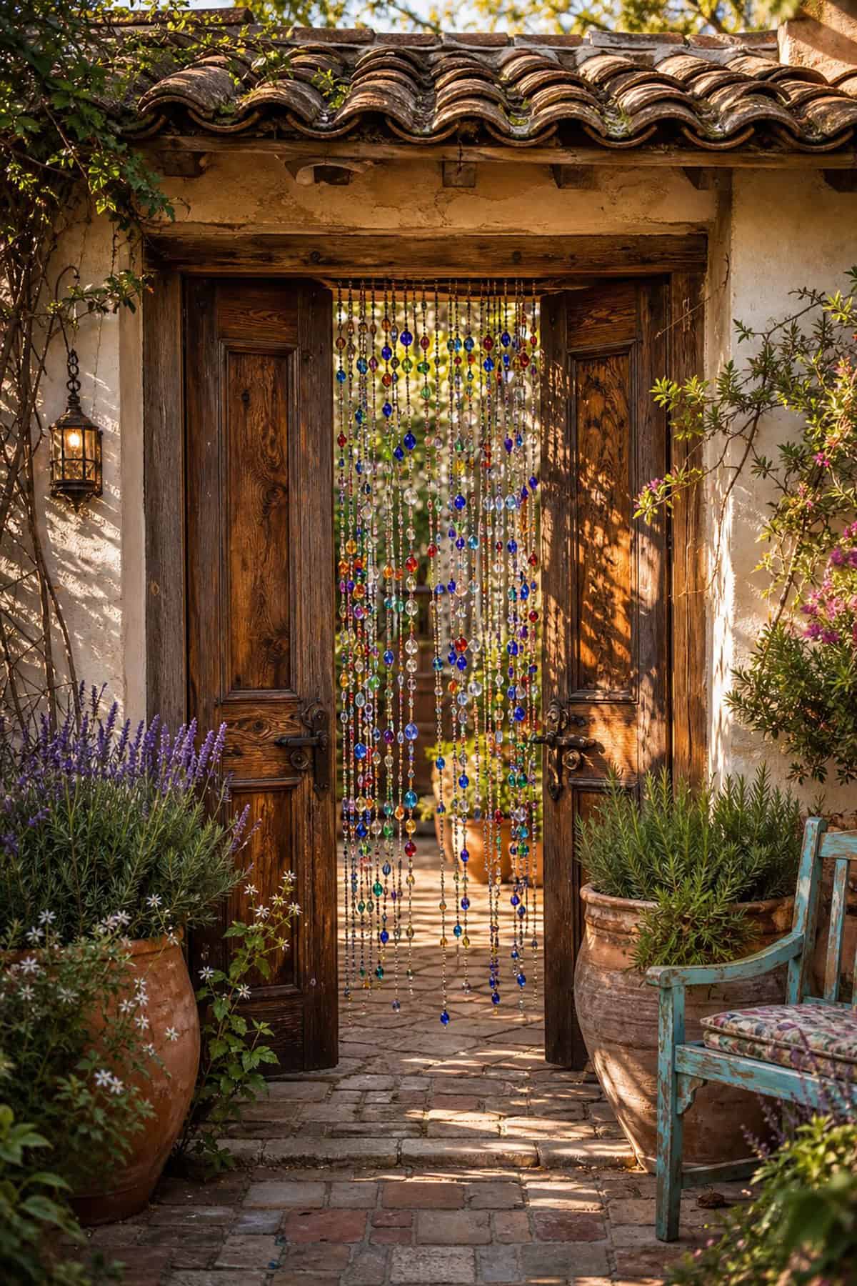 Beaded Curtain Gate Accent