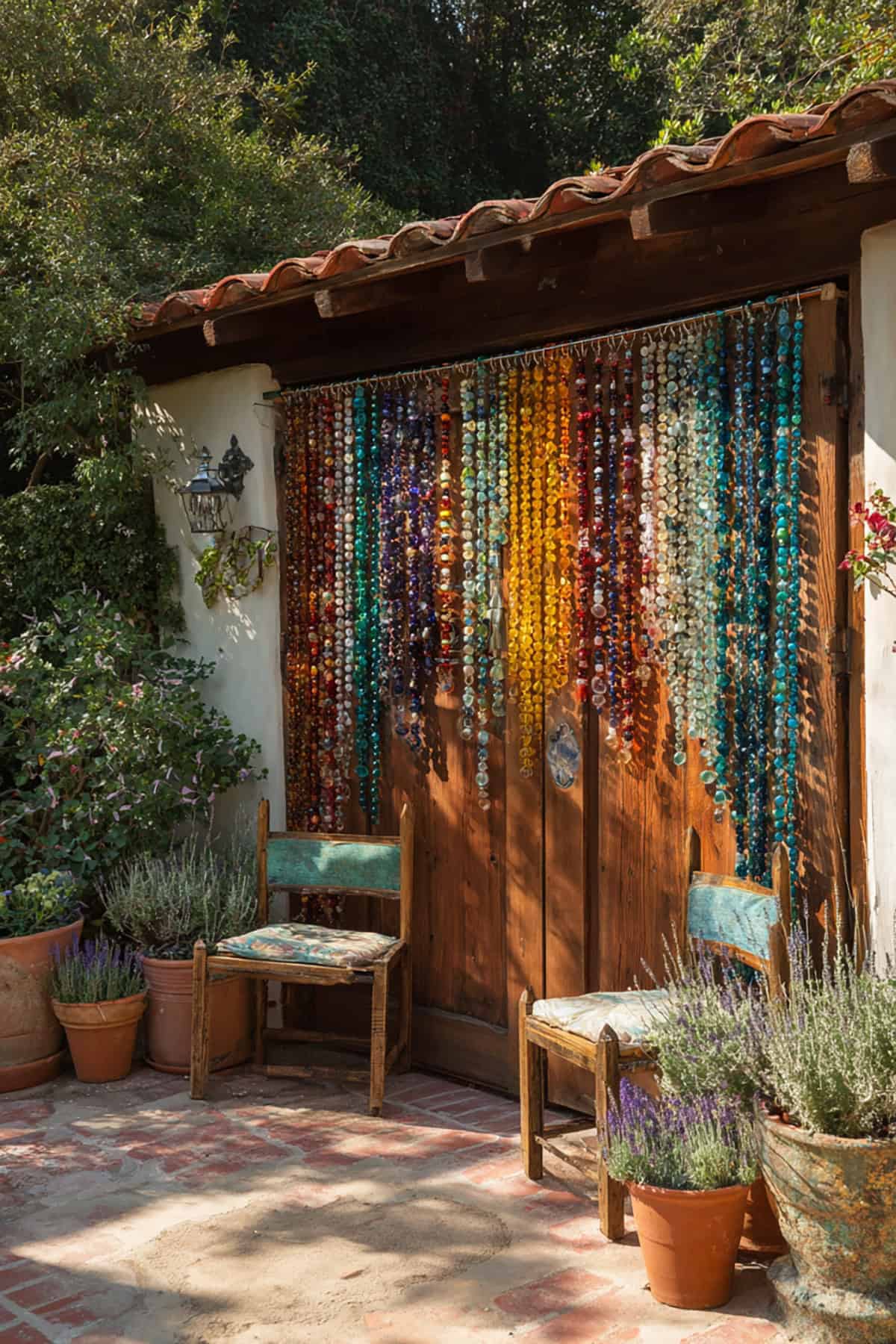 Beaded Curtain Gate Accent