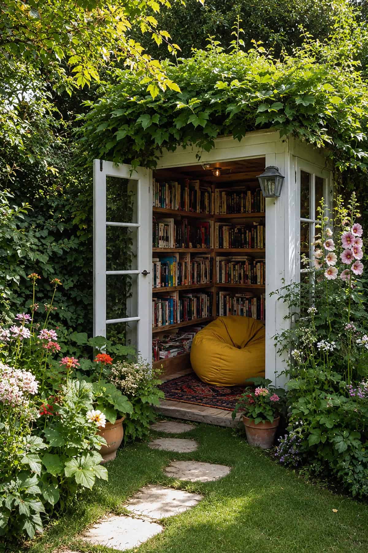 Camouflaged Shed Library