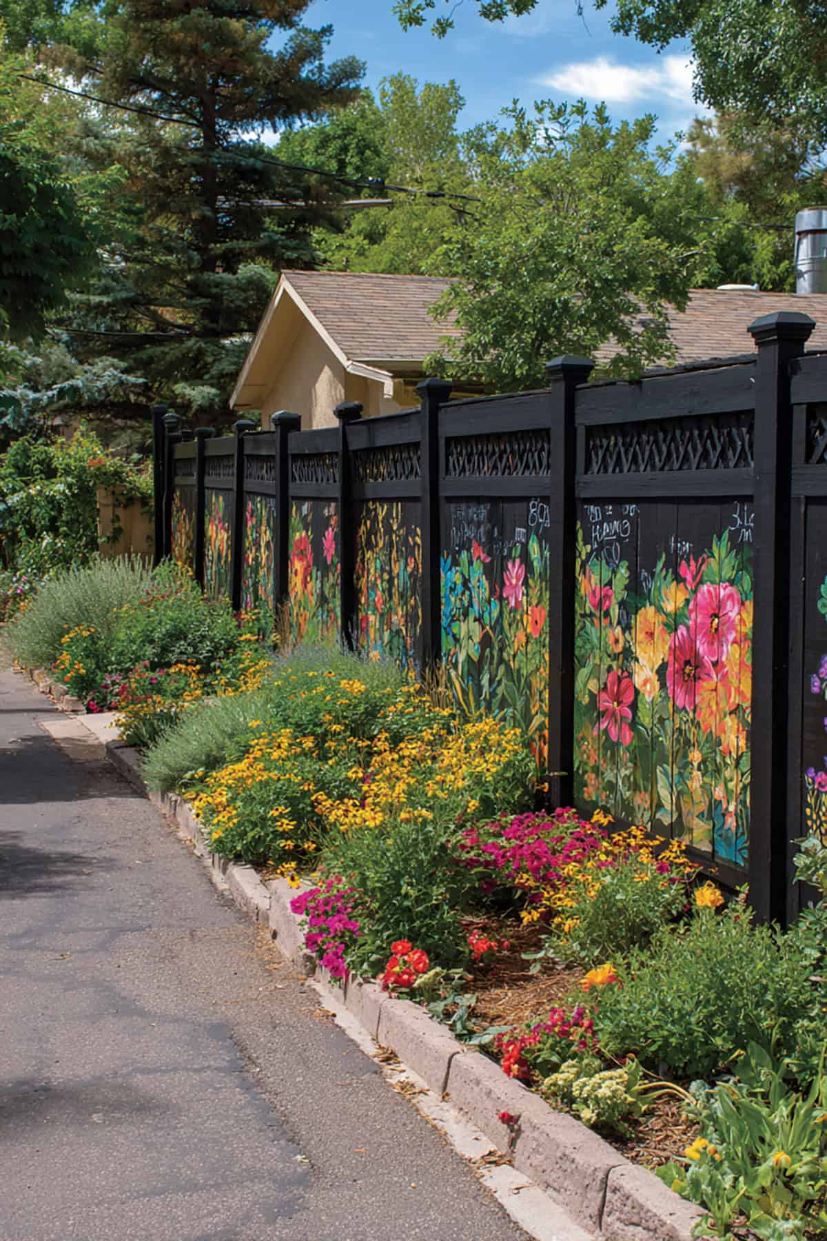 Chalkboard Panel Fence for Artistic Messages