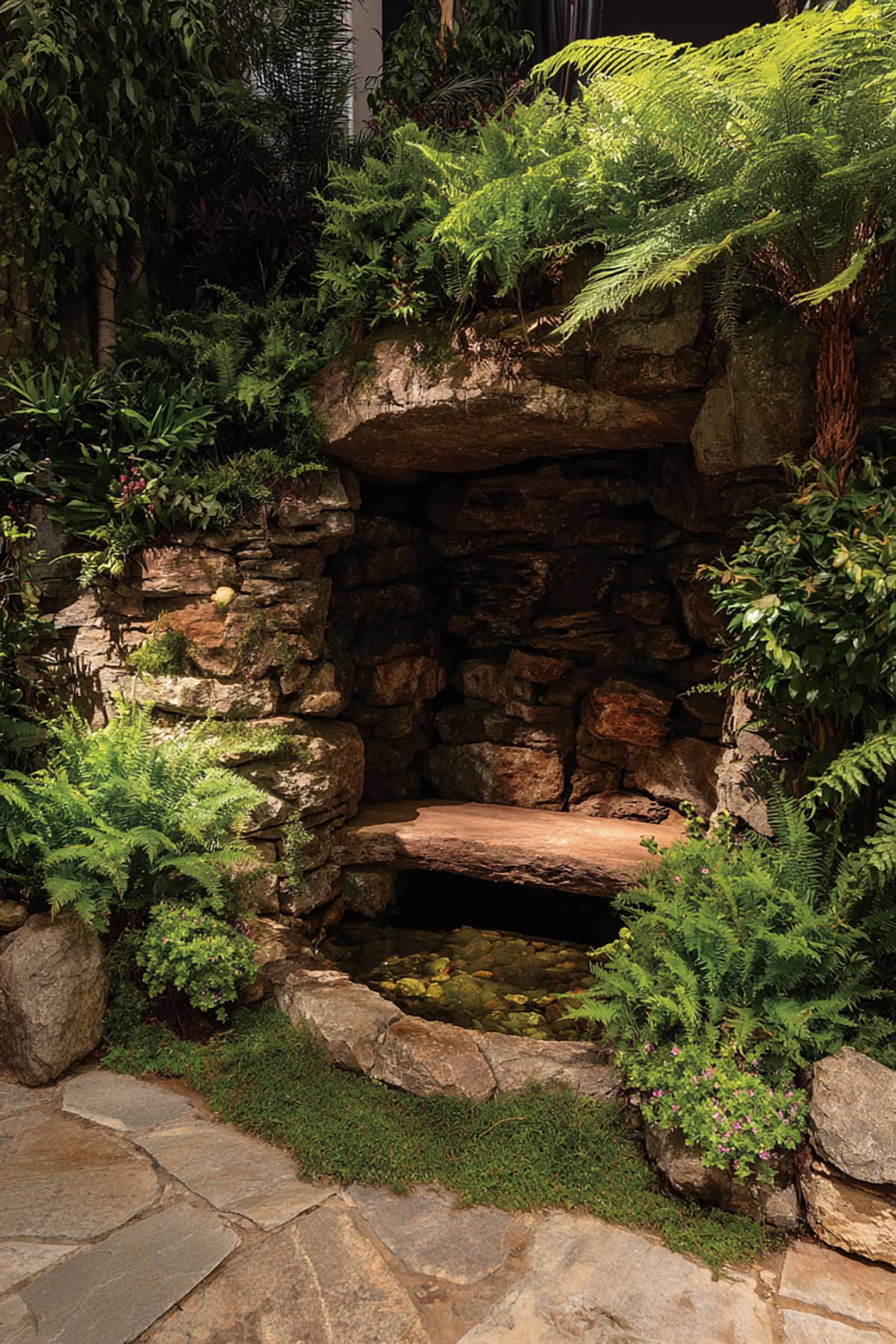 Fern and Stone Grotto