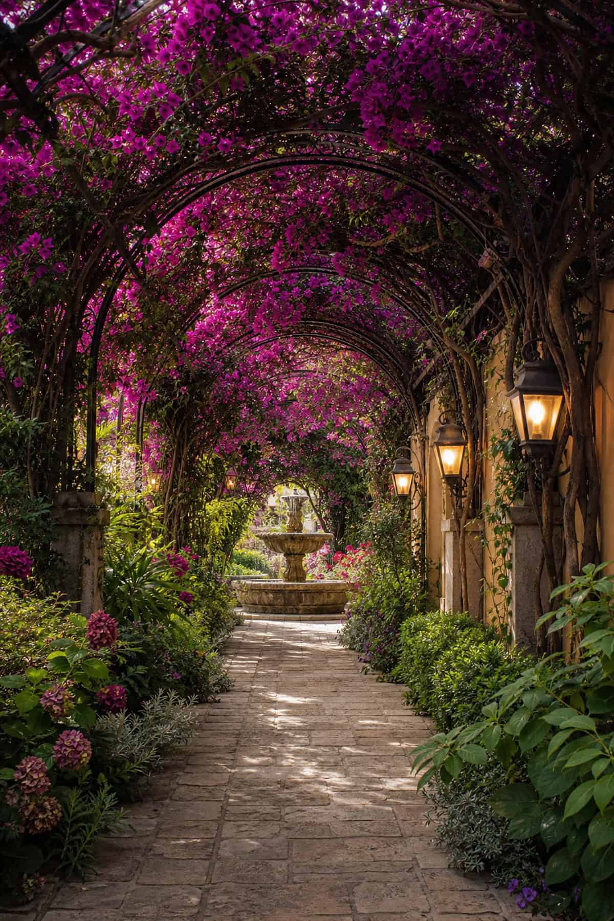 Flower Tunnel Walkway