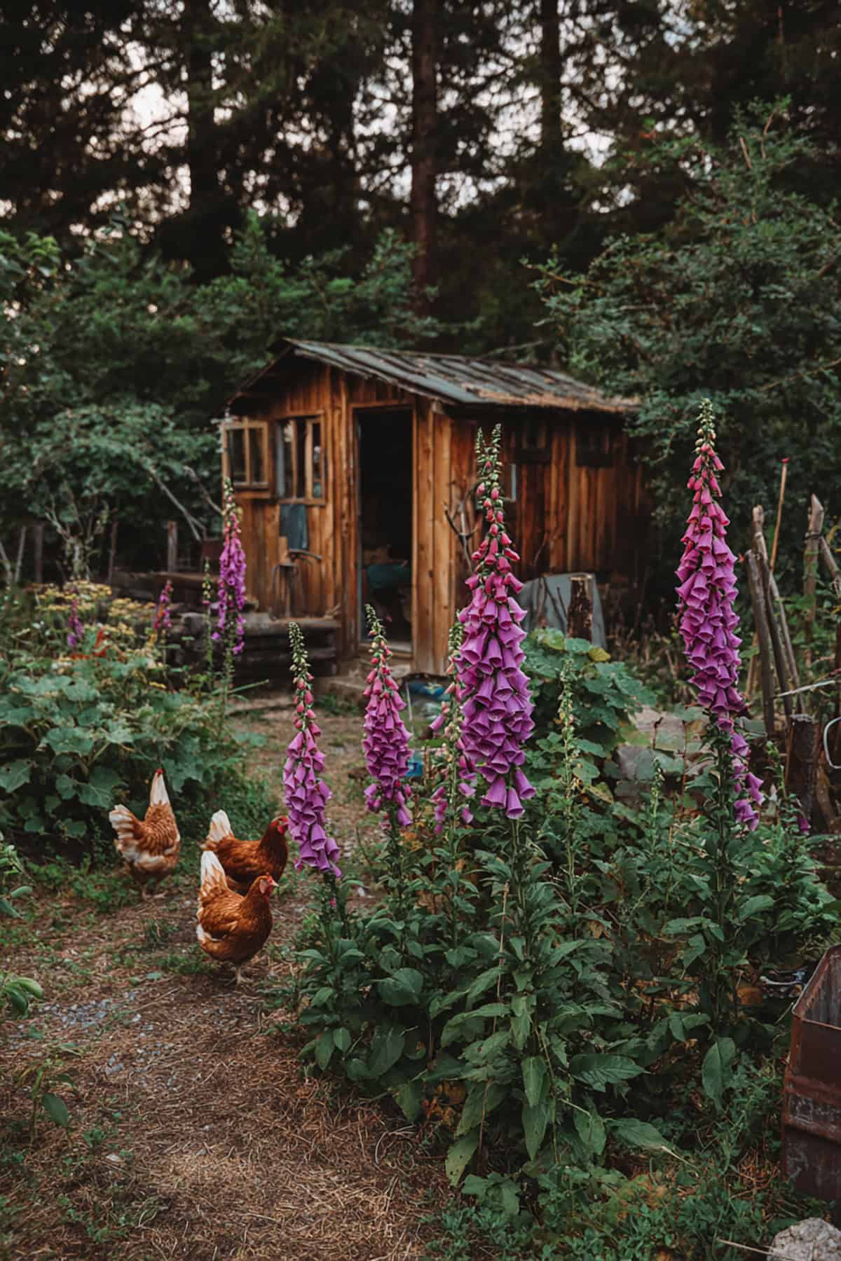 Foxglove_beside_a_wooden_chicken_coop_tall_bell shap_565f4d12 6188 4047 80ad be6e40885b81_2