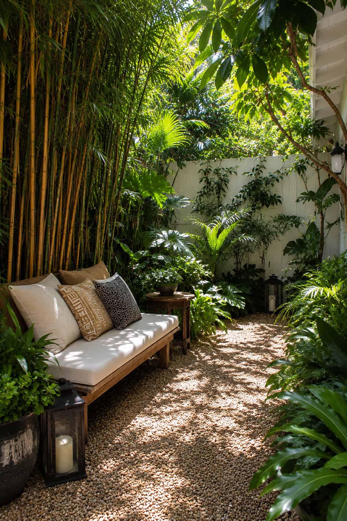 Hidden Nook Behind A Curtain Of Bamboo