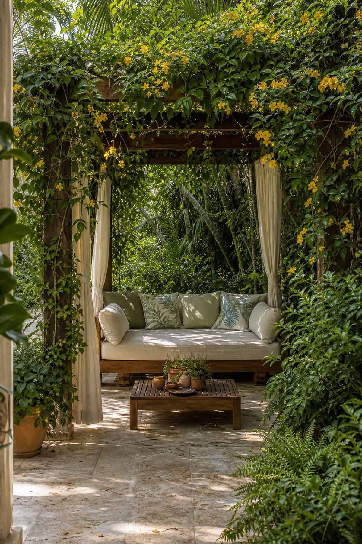 Living Curtain With Vines