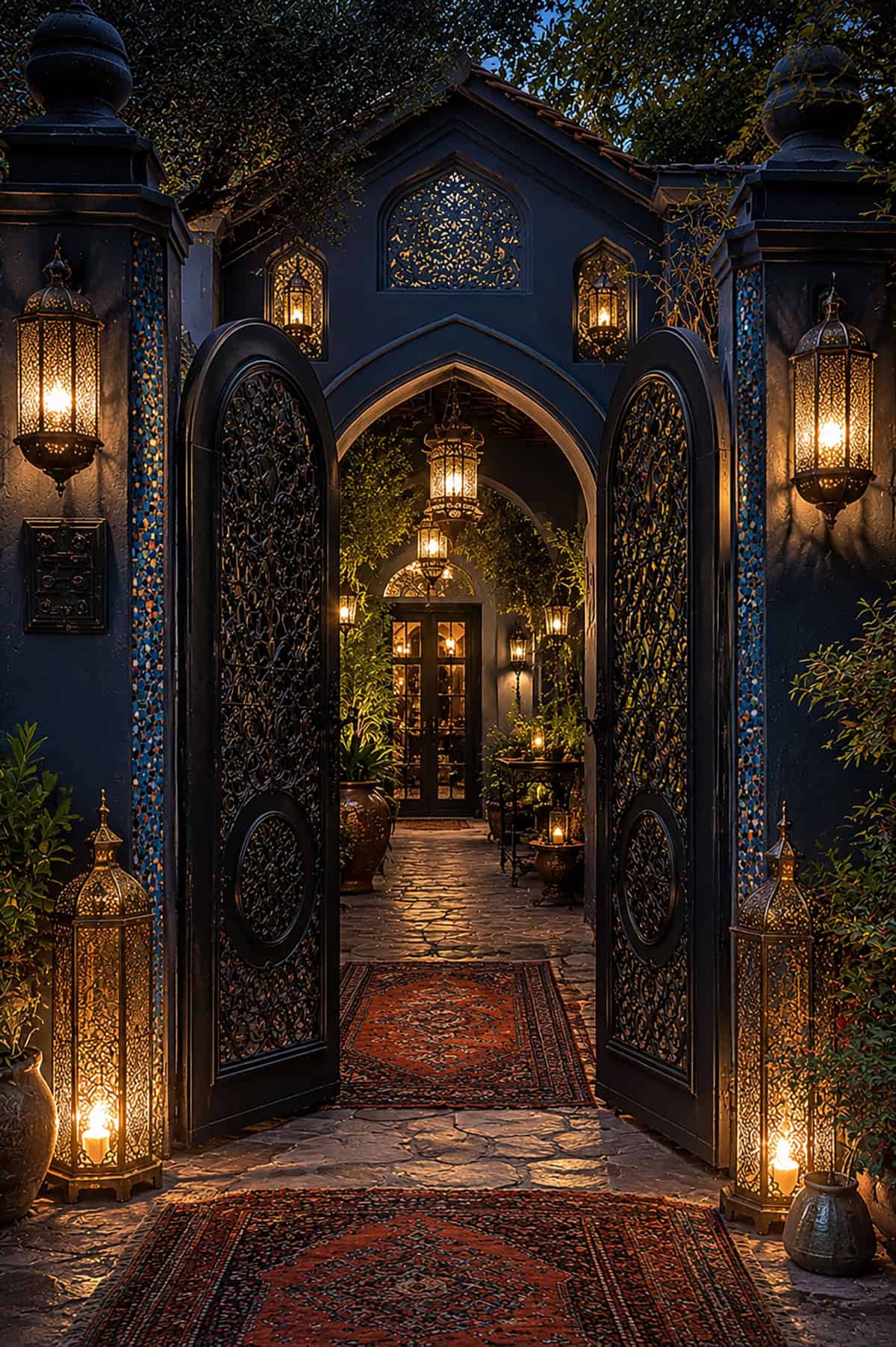 Moroccan Inspired Metal Gate