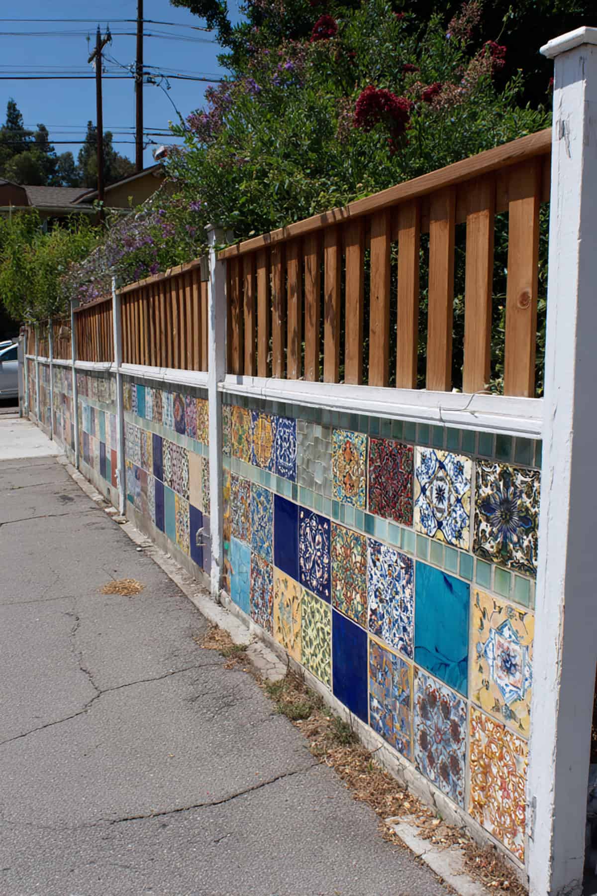 Mosaic Tile Fence Insets