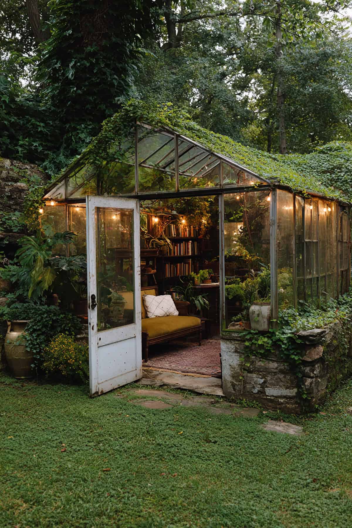 Overgrown Greenhouse Retreat
