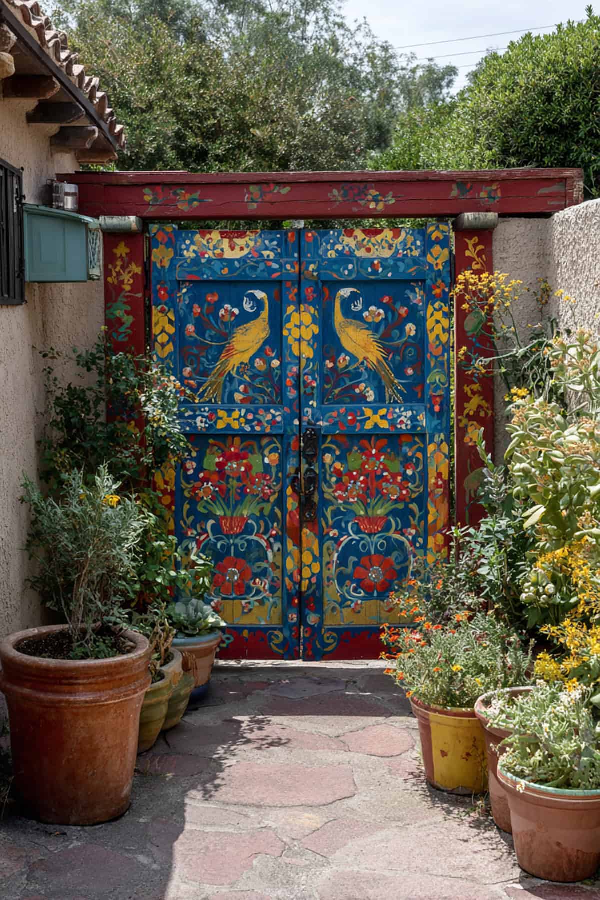 Painted Folk Art Gate